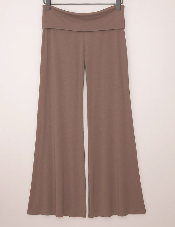 Bamboo Flare Pants - Mocha