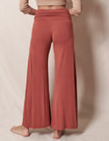 Bamboo Flare Pants - Rust