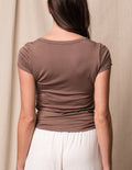 Bamboo Close Fit Tee - Mocha