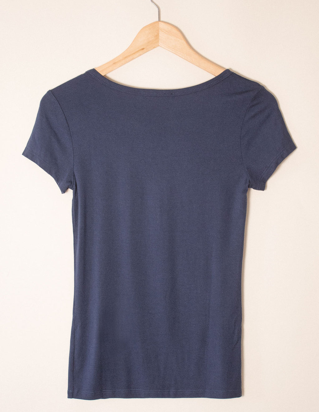 Bamboo Close Fit Tee - Navy