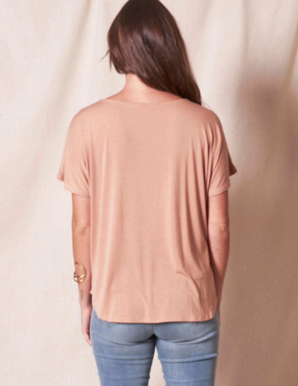 Bamboo Dolman Tee - Camel