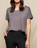 Bamboo Dolman Tee - Grey