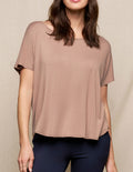 Bamboo Dolman Tee - Cappuccino