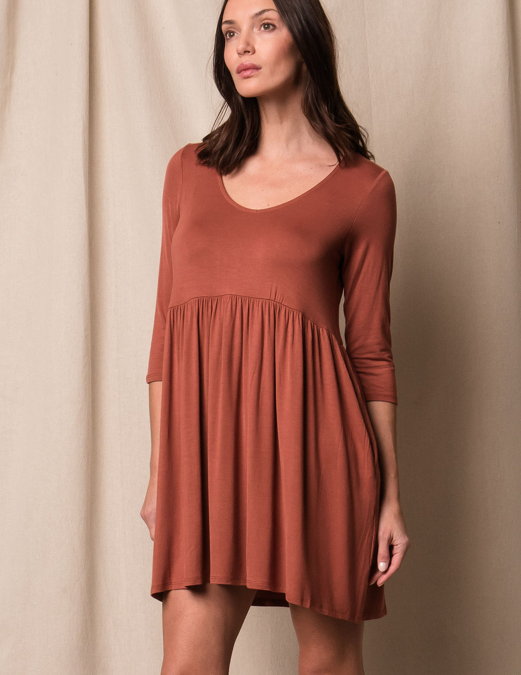 Bamboo Empire Tunic Dress