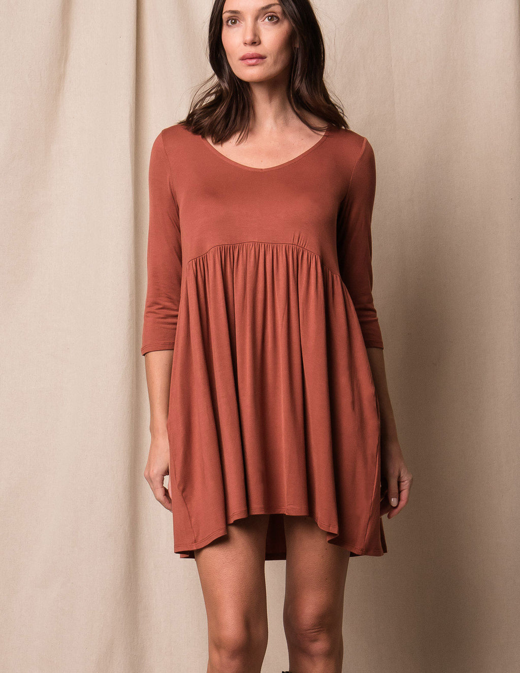 Bamboo Empire Tunic Dress
