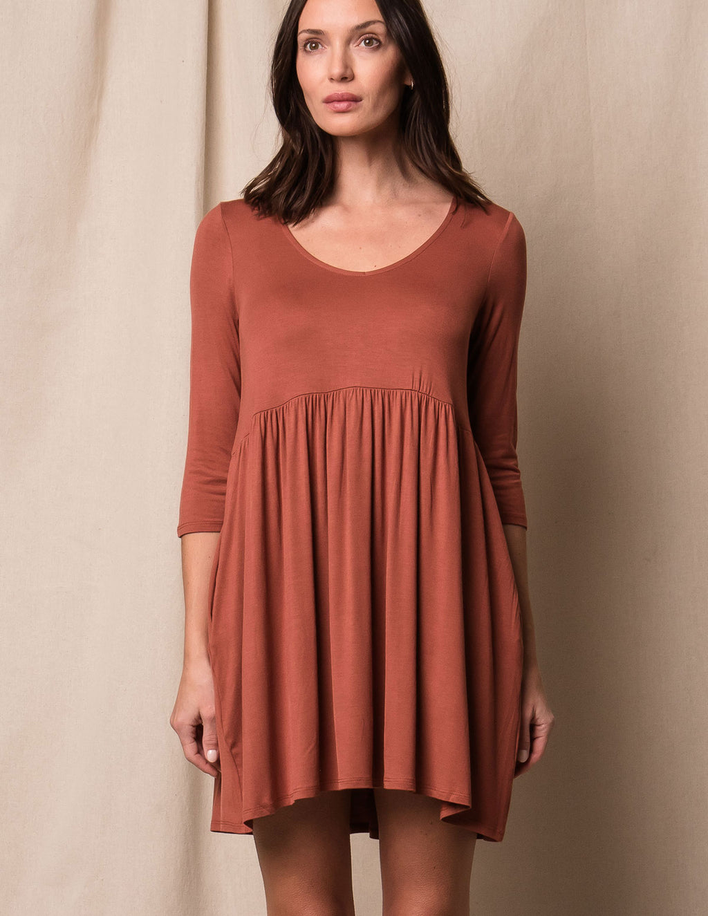 Bamboo Empire Tunic Dress