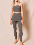 Bamboo Leggings with Skirt - Grey