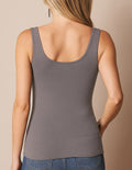 Bamboo Double Layered Tank Top - Grey