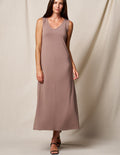 Bamboo A-Line Tank Dress - Mocha