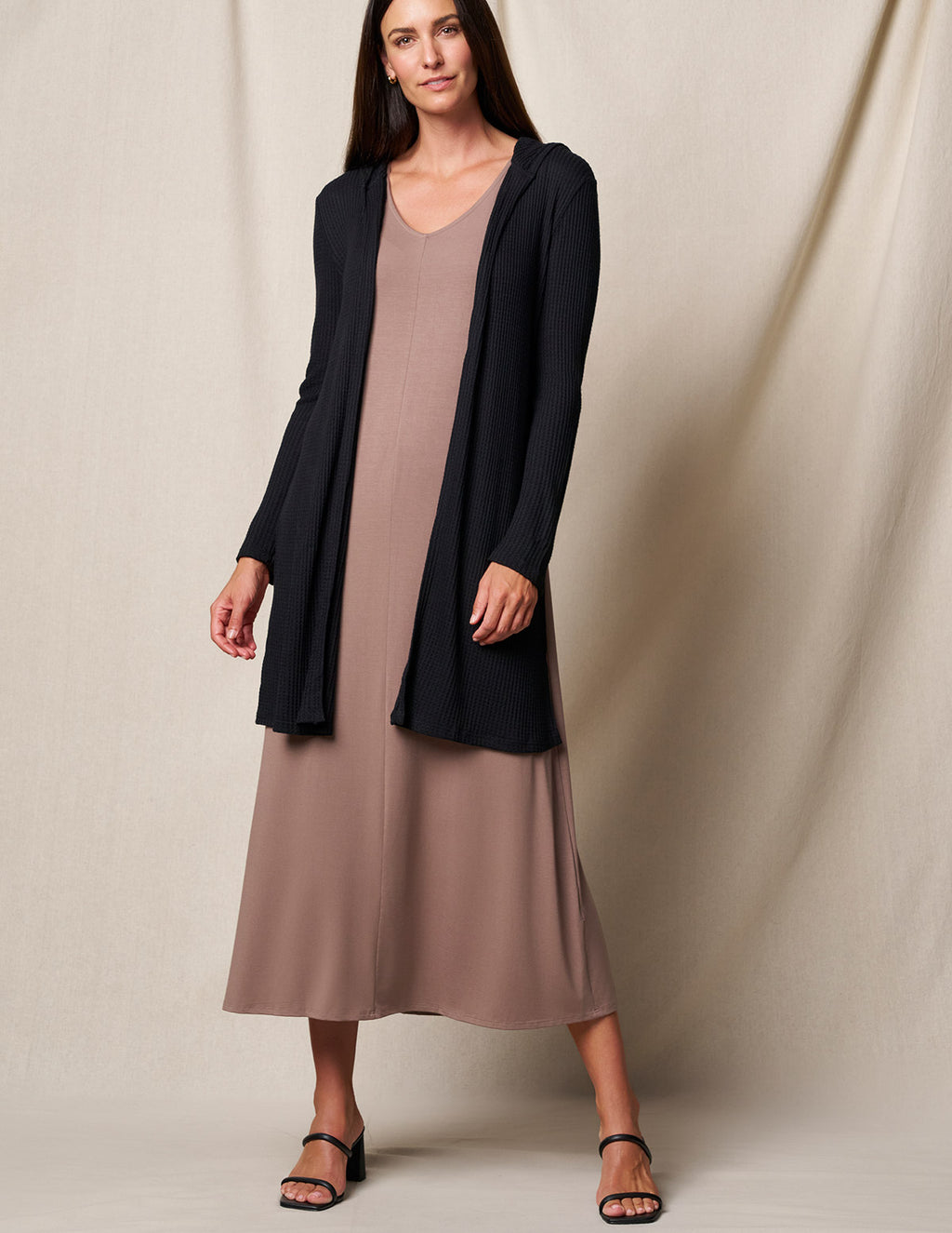 Bamboo A-Line Tank Dress - Mocha