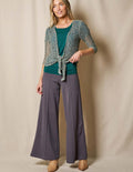 Bamboo Harmony: Dolman Sleeves, Wide Legs & Knit