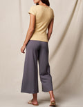 Bamboo Ponte Cropped Pants - Grey