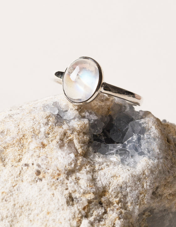 AMAYA moonstone ring - OMYOKI fair trade designer jewelry