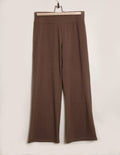 Bamboo / Organic Cotton Classic Straight Leg Pants - Walnut