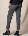 Bamboo / Organic Cotton Flat Waist Ankle Pants - Grey