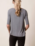 Bamboo 3/4 Sleeve Tee - Grey