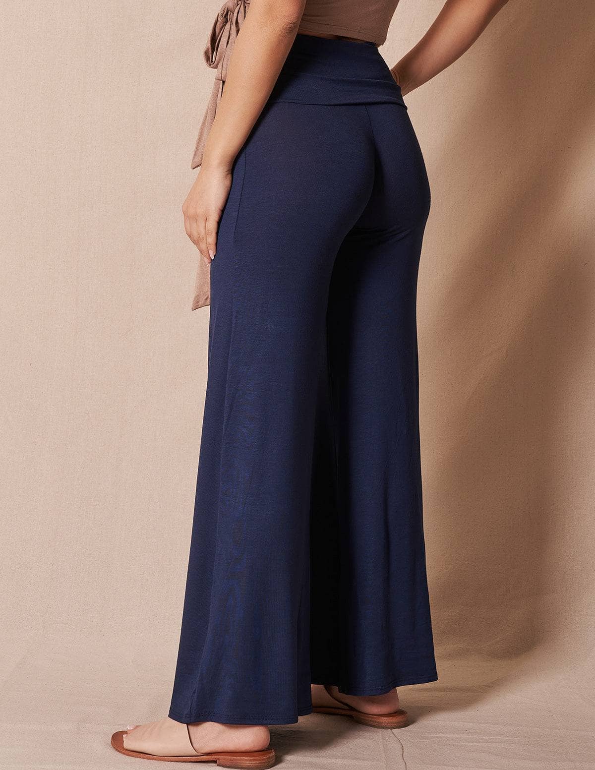 Bamboo Flare Pants - Indigo