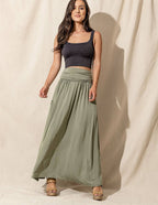 Bamboo Maxi Skirt - Sage