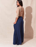 Bamboo Maxi Skirt - Navy