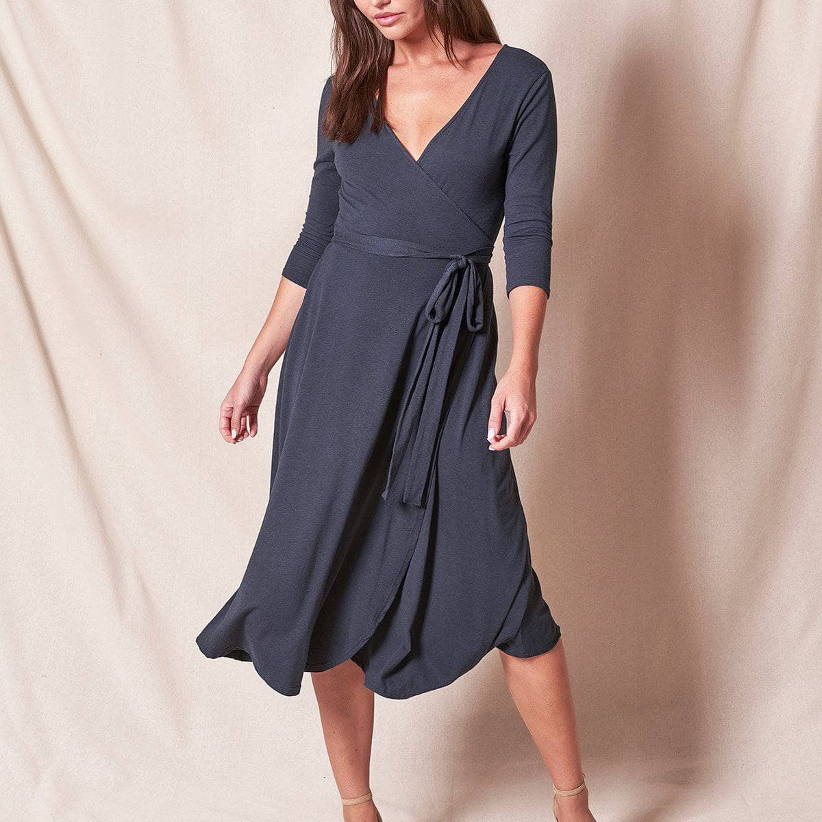 bamboo cotton dressing gown Bamboo Towelling Robe in Midnight