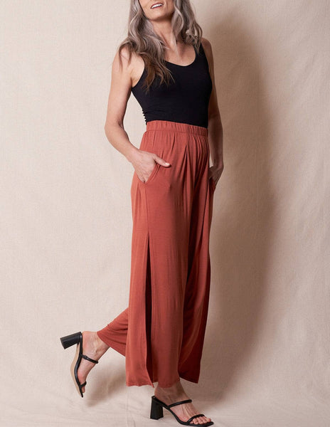 Bamboo Slit Pants — Sivana