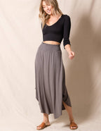 Bamboo Tulip Skirt - Grey - Large Only