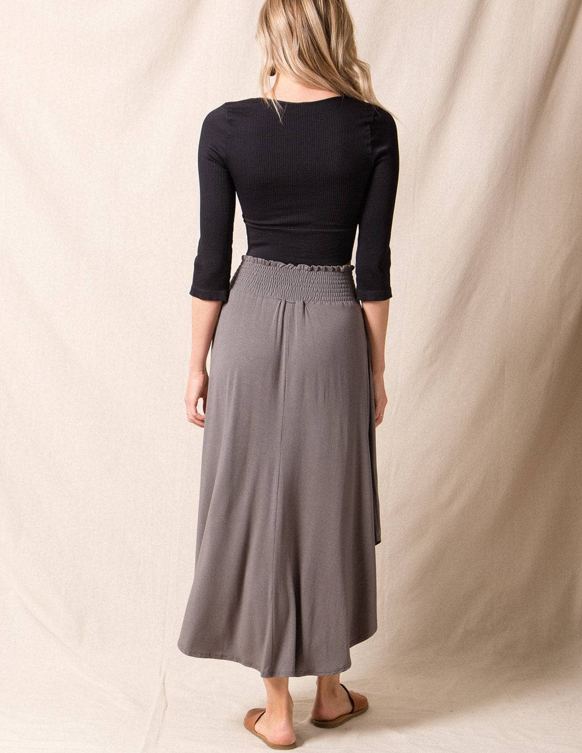 Bamboo Tulip Skirt - Grey - Large Only