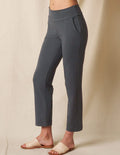 Bamboo / Organic Cotton Flat Waist Ankle Pants - Grey