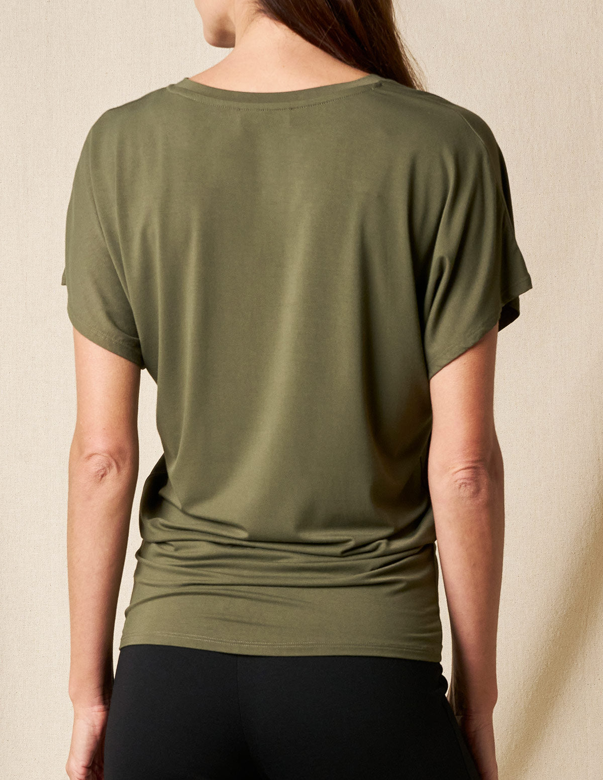 Bamboo Dolman Tunic -Olive