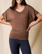 Bamboo Dolman Tunic - Chocolate