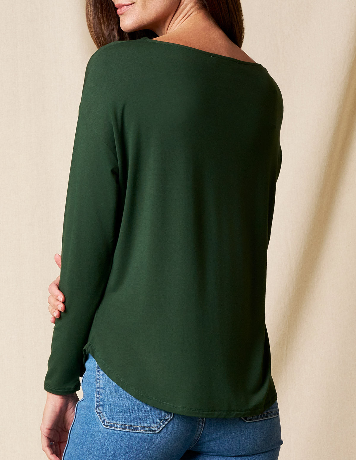 Bamboo Dolman Long Sleeve Tee - Woodland - 2XL Only