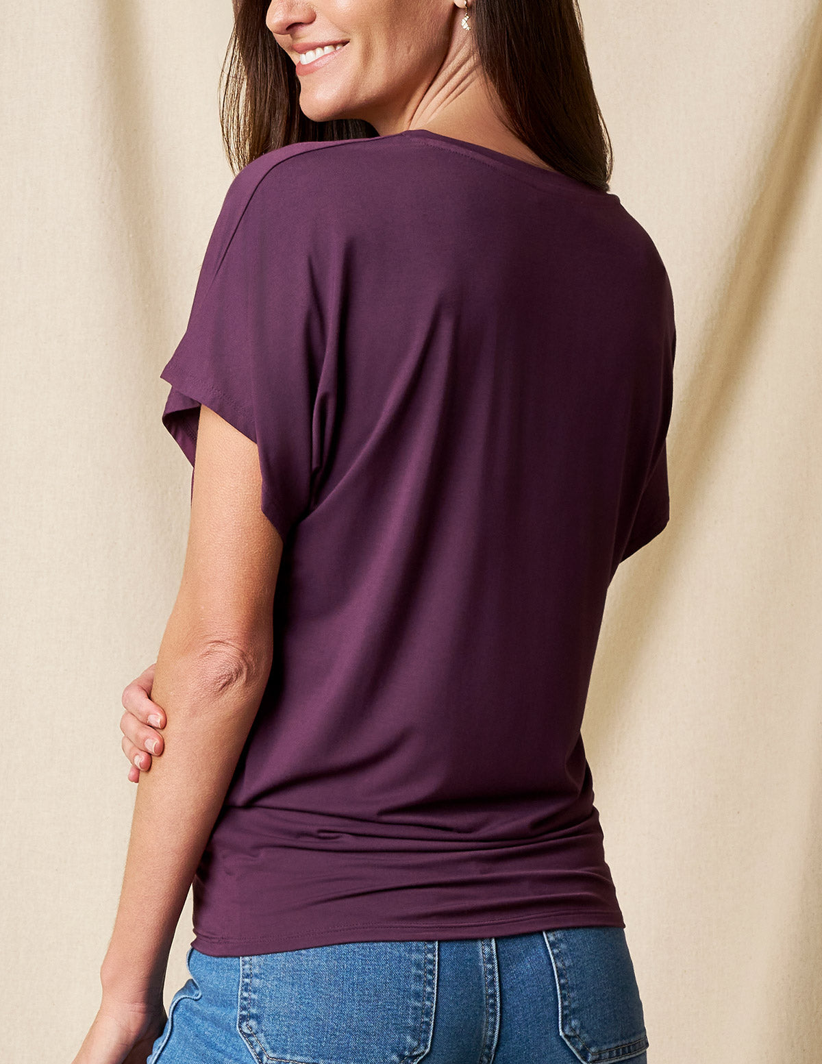 Bamboo Dolman Tunic - Fig