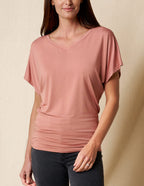 Bamboo Dolman Tunic - Rosewater