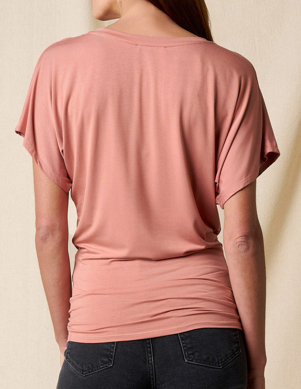 Bamboo Dolman Tunic - Rosewater