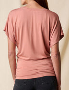 Bamboo Dolman Tunic - Rosewater