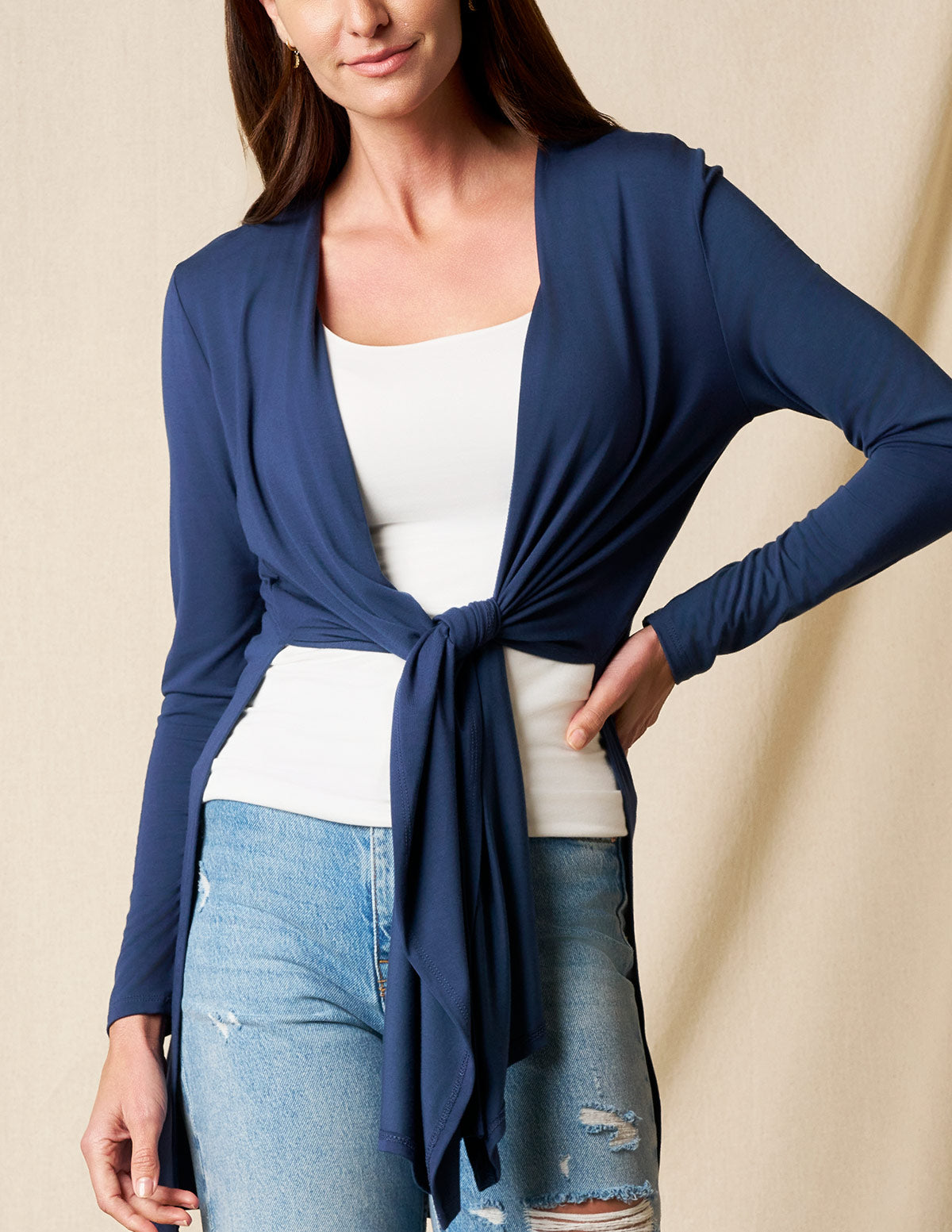 Bamboo Yoga Wrap - Navy