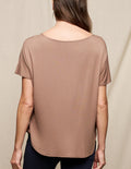 Bamboo Dolman Tee - Mocha