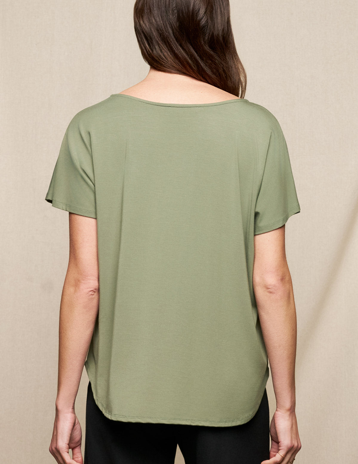 Bamboo Dolman Tee - Sage- XS and 2XL Only