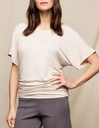 Bamboo Dolman Tunic - Sandshell