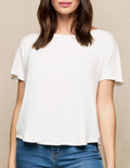 Bamboo Dolman Tee - Soft White