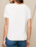 Bamboo Dolman Tee - Soft White