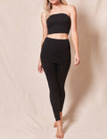 Bamboo Leggings with Skirt - Black