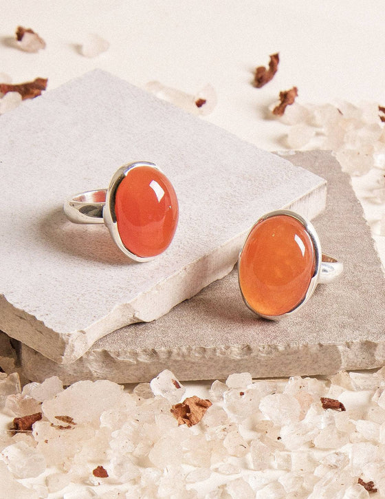 Carnelian Square Ring // Size 7.75 – MeSheDesigns