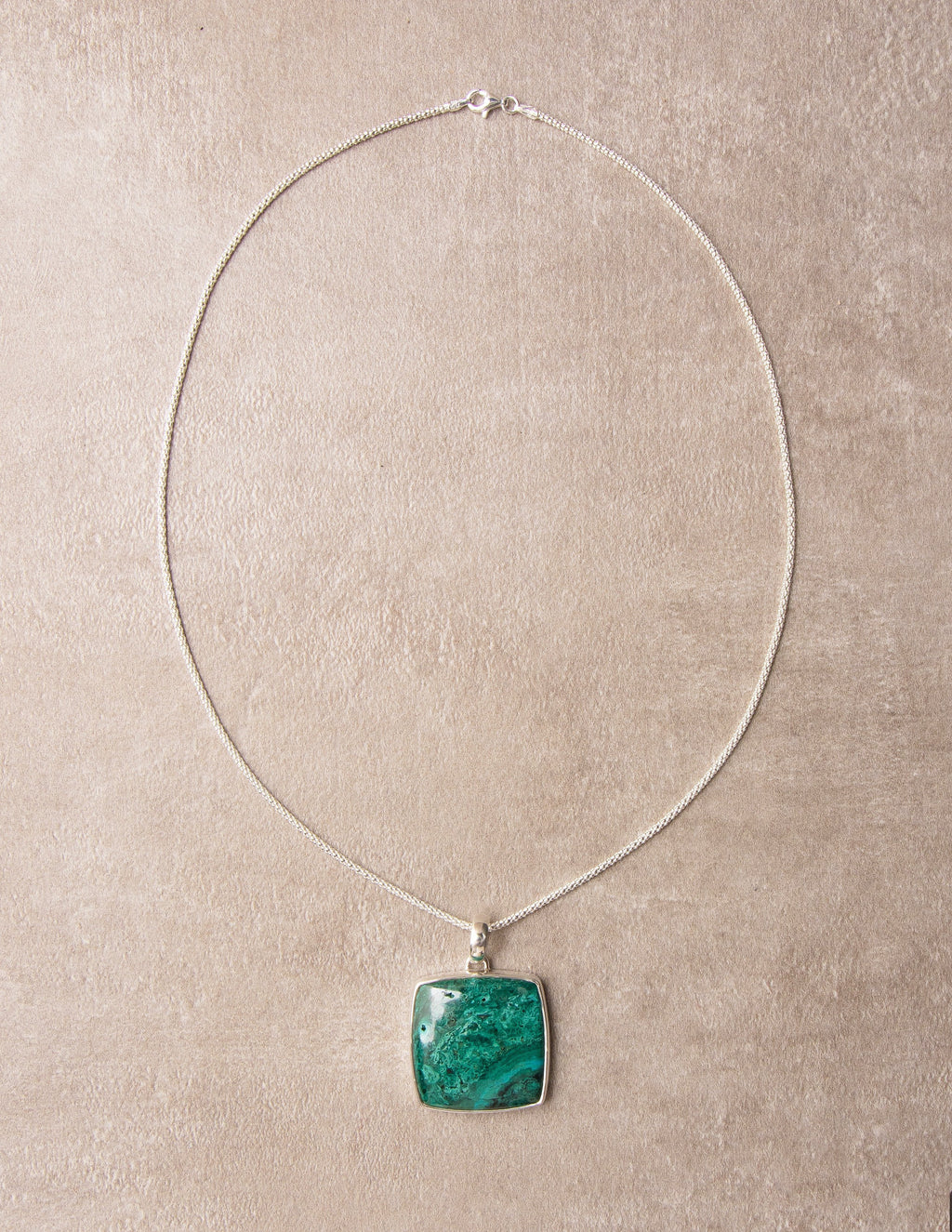 Chrysocolla Pendant Necklace — Sivana