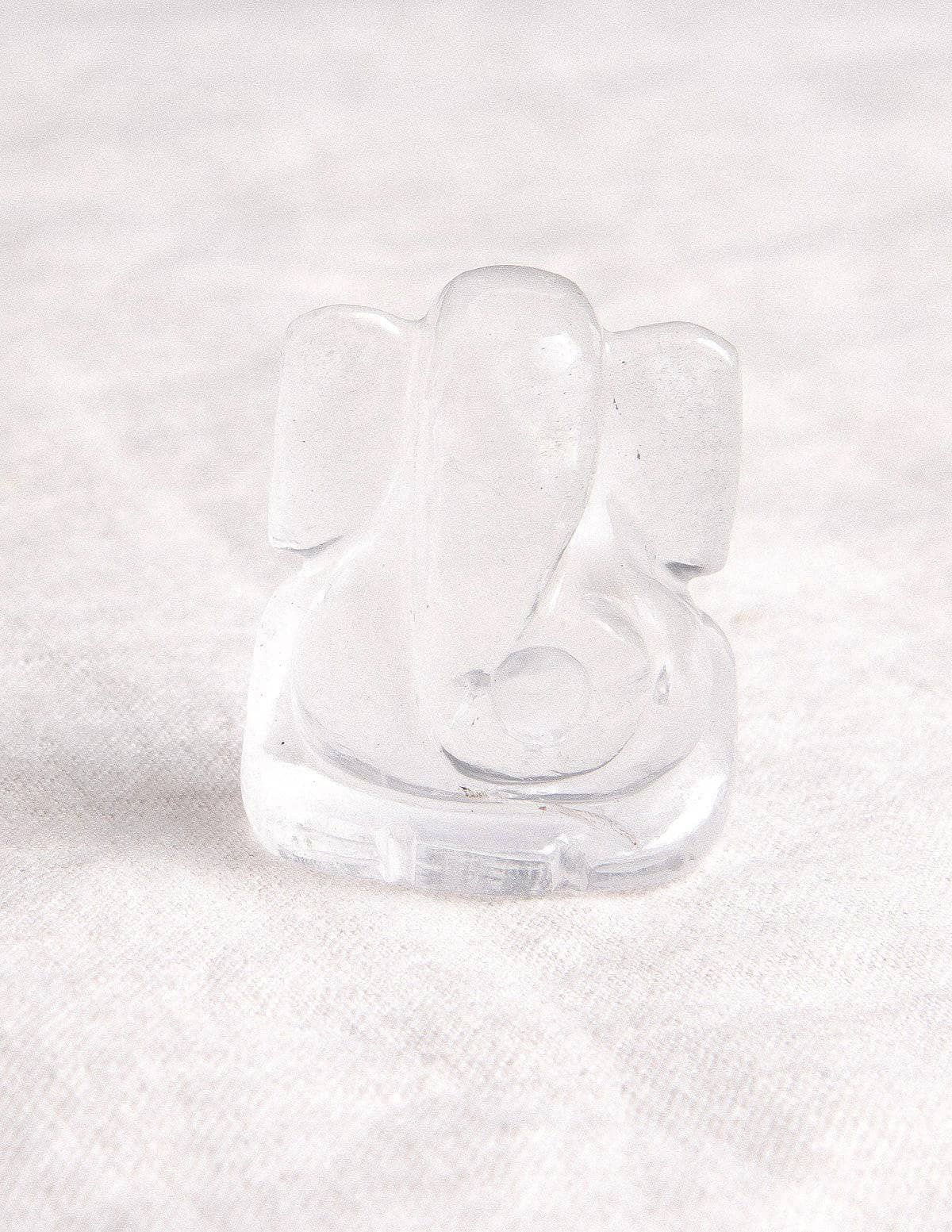 Clear Quartz Gemstone Ganesh
