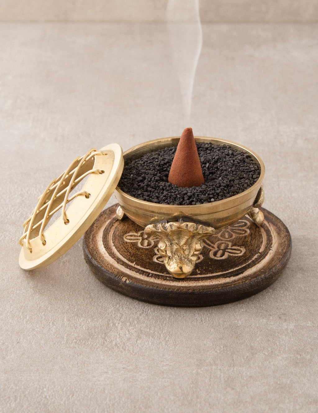 Miniature Charcoal Resin Burner — Sivana
