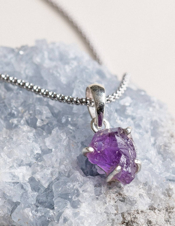 Purple Gemstone Moon Necklace · Le Chat Noir Designs · Online Store Powered  by Storenvy