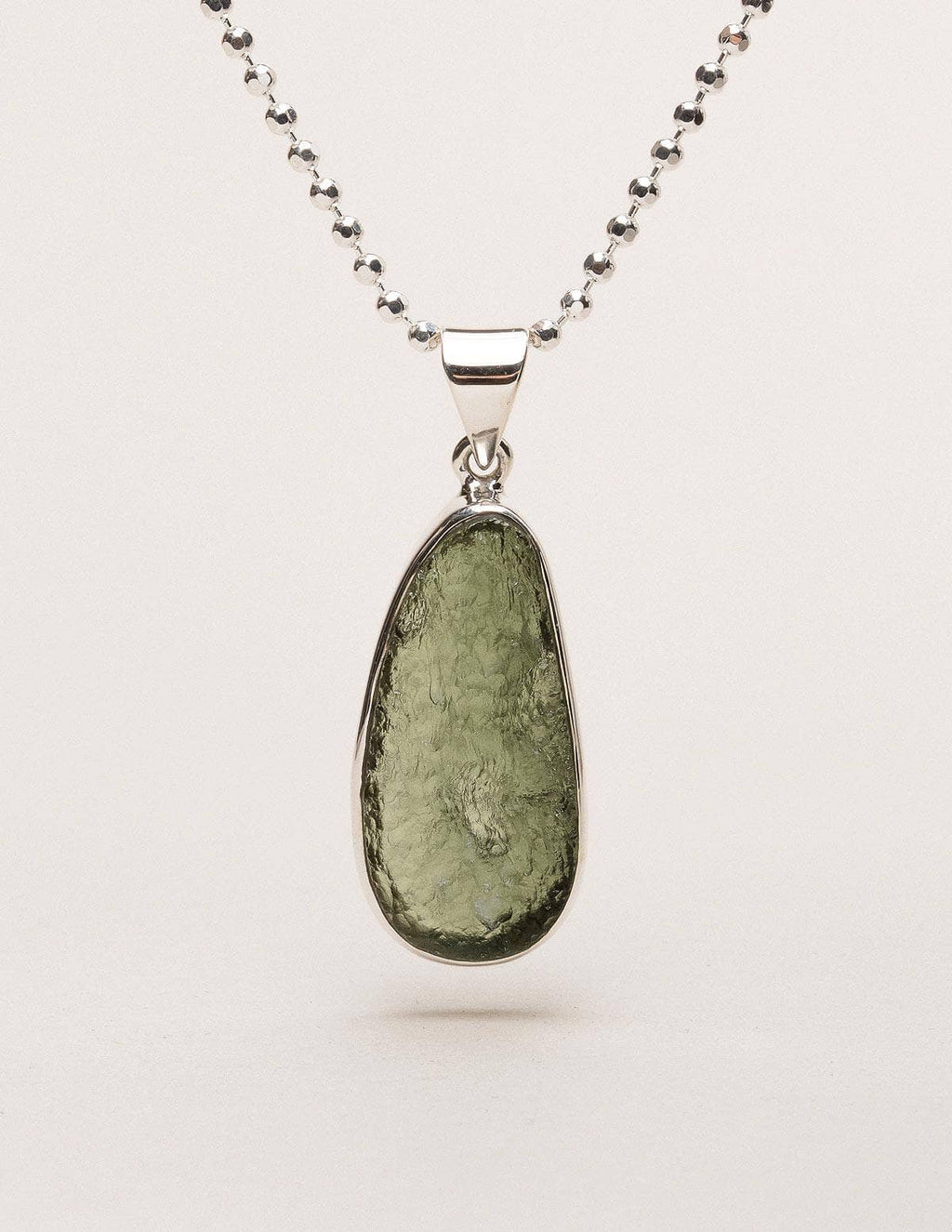 Natural moldavite necklace Clearance