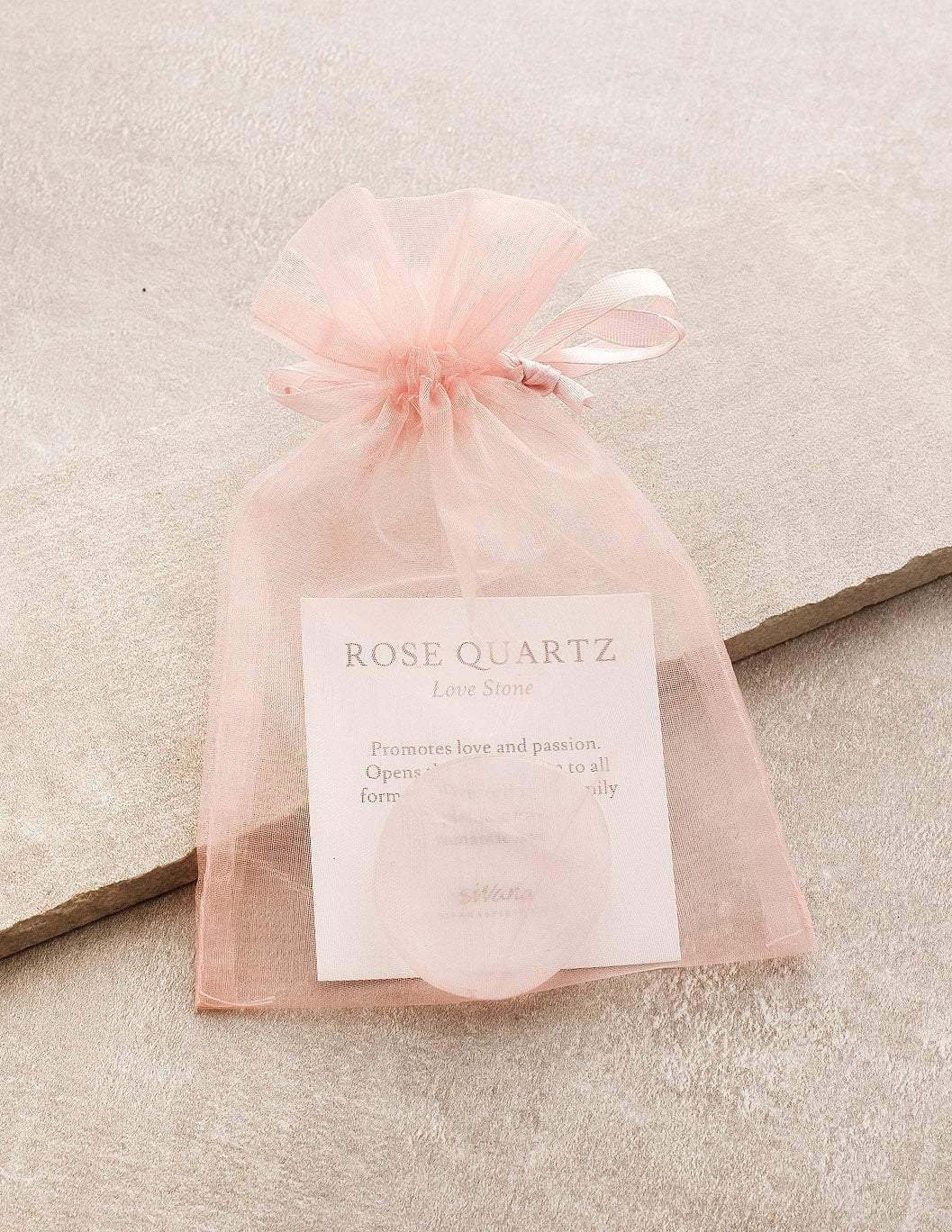 Rose Quartz Worry Stone