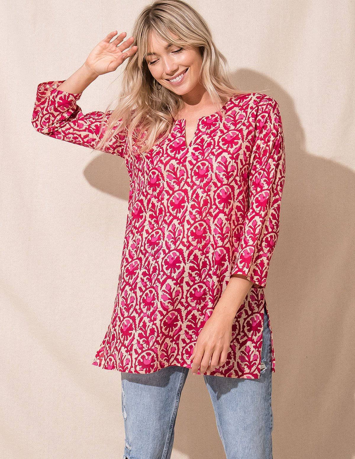 cotton tunics for jeans